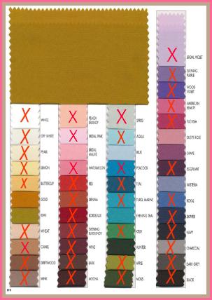 Poly Silk Fabric Swatches